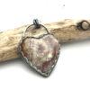 SOLD Heart Necklace - Wildfire Opal - Image 2