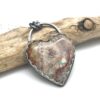 SOLD Heart Necklace - Wildfire Opal