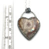 SOLD Heart Necklace - Wildfire Opal - Image 4
