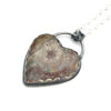 SOLD Heart Necklace - Wildfire Opal - Image 3