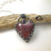 SOLD Heart Necklace - New Mexico Agate - Image 2