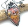 SOLD Flower Necklace - Feather Ridge Agate
